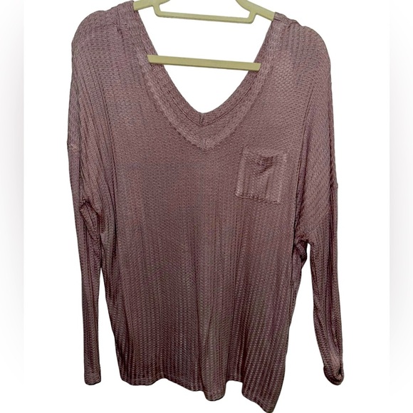 Chaser - Seska pocket waffle knit top - size L - NWT - Picture 1 of 4